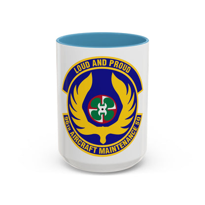 96th Aircraft Maintenance Squadron (U.S. Air Force) Accent Coffee Mug