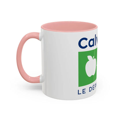 Flag of Calvados France - Accent Coffee Mug-Go Mug Yourself