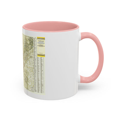 USA - Washington, Suburban (1948) (Map) Accent Coffee Mug