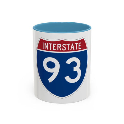 Interstate 93 (U.S. Highways) Accent Coffee Mug