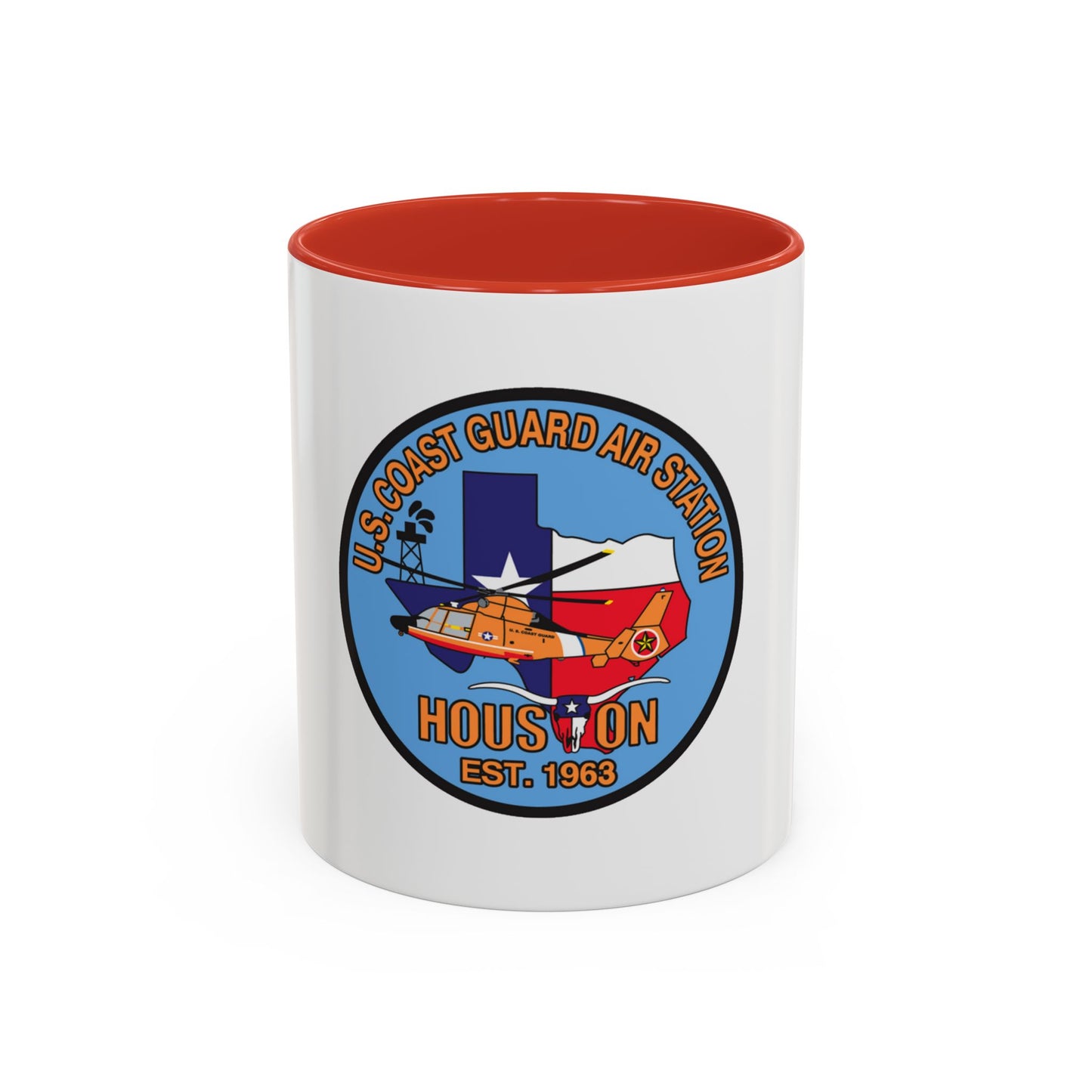 USCG Air Station Houston 2 (U.S. Coast Guard) Accent Coffee Mug
