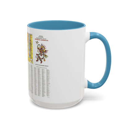 Central America - Archeological Map 2 (1968) (Map) Accent Coffee Mug