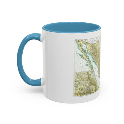Central America & Mexico (1916) (Map) Accent Coffee Mug