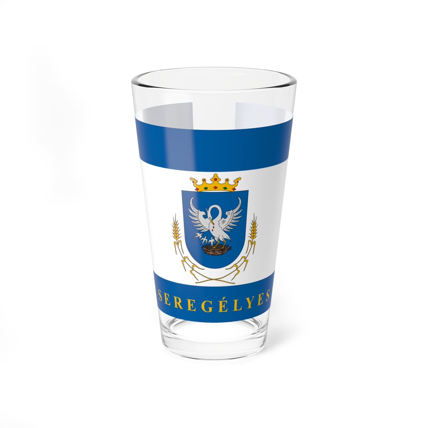 Flag of Seregelyes (Hungary) Pint Glass 16oz