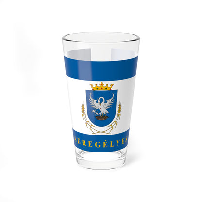 Flag of Seregelyes (Hungary) Pint Glass 16oz