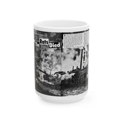 Even The Rats Died, Real Men magazine, December 1958 - White Coffee Mug-15oz-Go Mug Yourself