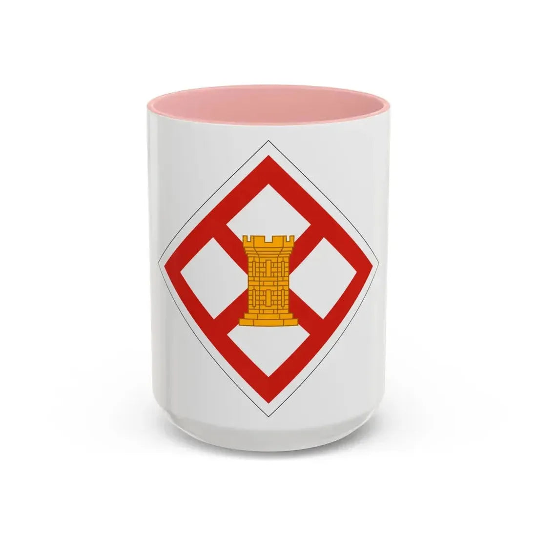 926th Engineer Brigade (U.S. Army) Accent Coffee Mug 15oz Pink - Go Mug Yourself