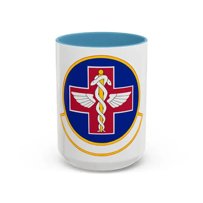 927 Aerospace Medicine Squadron AFRC (U.S. Air Force) Accent Coffee Mug 15oz Light Blue - Go Mug Yourself