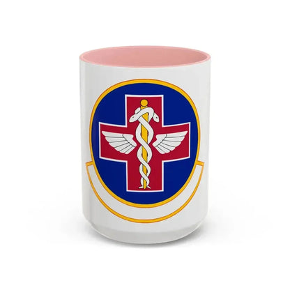 927 Aerospace Medicine Squadron AFRC (U.S. Air Force) Accent Coffee Mug 15oz Pink - Go Mug Yourself