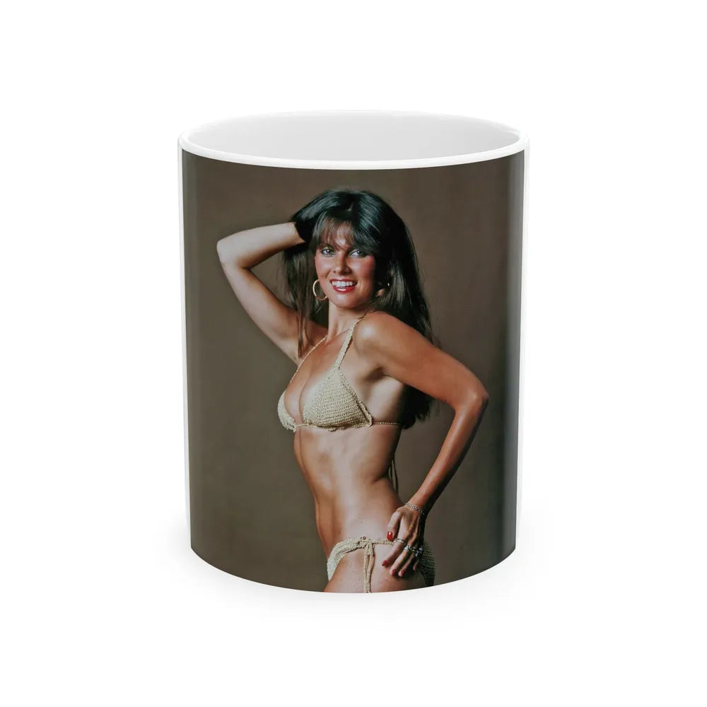 Caroline Munro #259 (Vintage Female Icon) White Coffee Mug-11oz-Go Mug Yourself