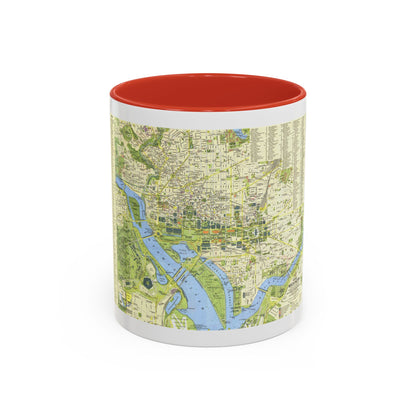 USA - Washington, Tourist (1964) (Map) Accent Coffee Mug