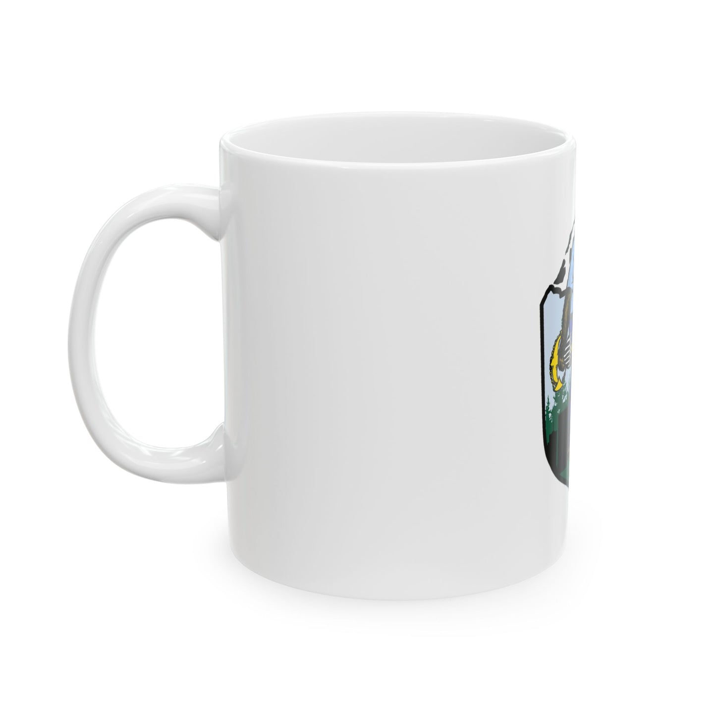 USCG Sailor Squatch (U.S. Coast Guard) White Coffee Mug