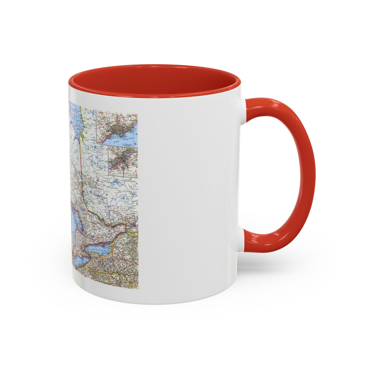 Canada - Central (1963) (Map) Accent Coffee Mug