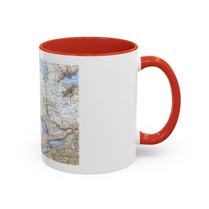 Canada - Central (1963) (Map) Accent Coffee Mug