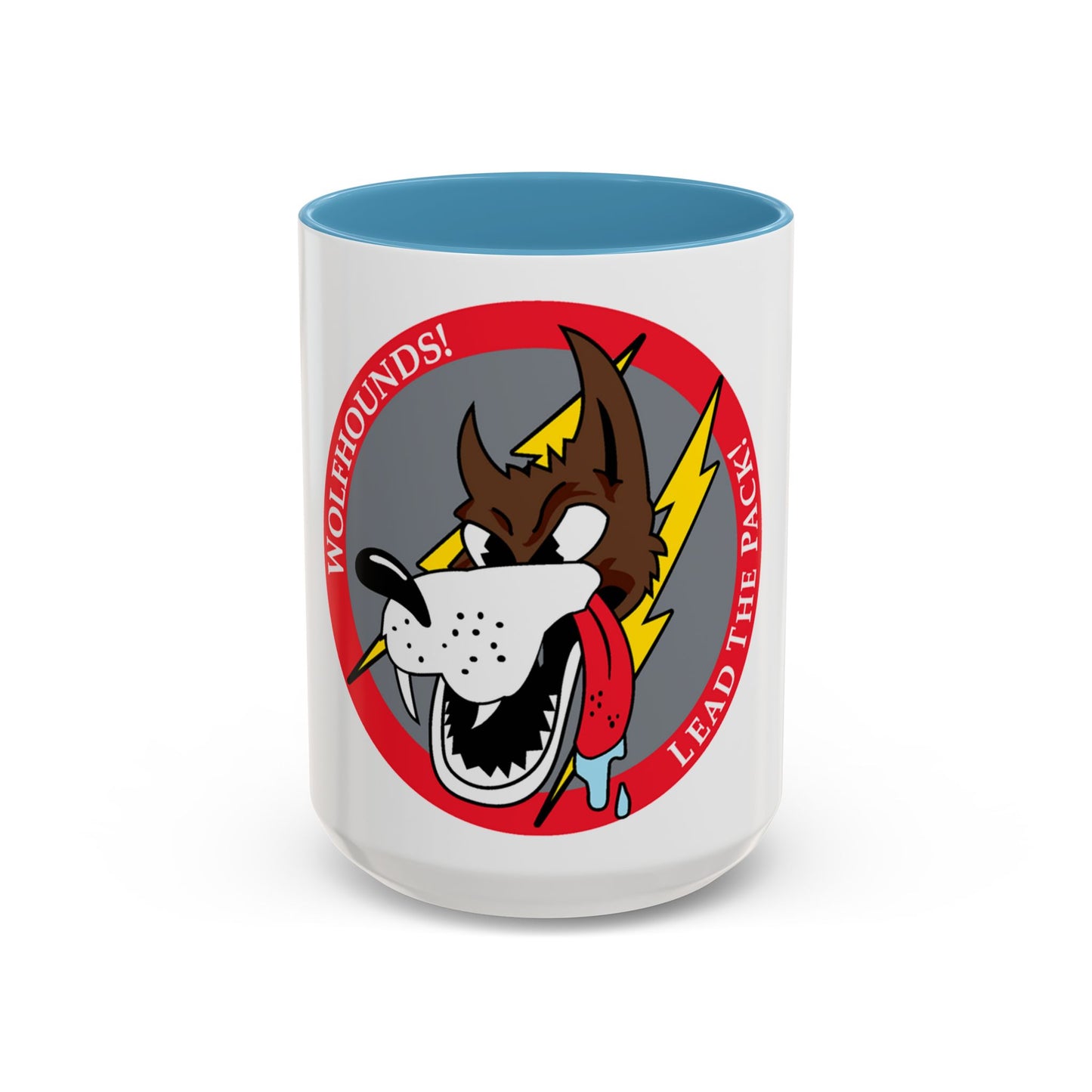 Tasse à café avec motif Red Wolfhound Patch (US Air Force)