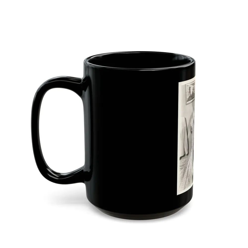 Barbara Rush #247 (Vintage Female Icon) Black Coffee Mug-Go Mug Yourself