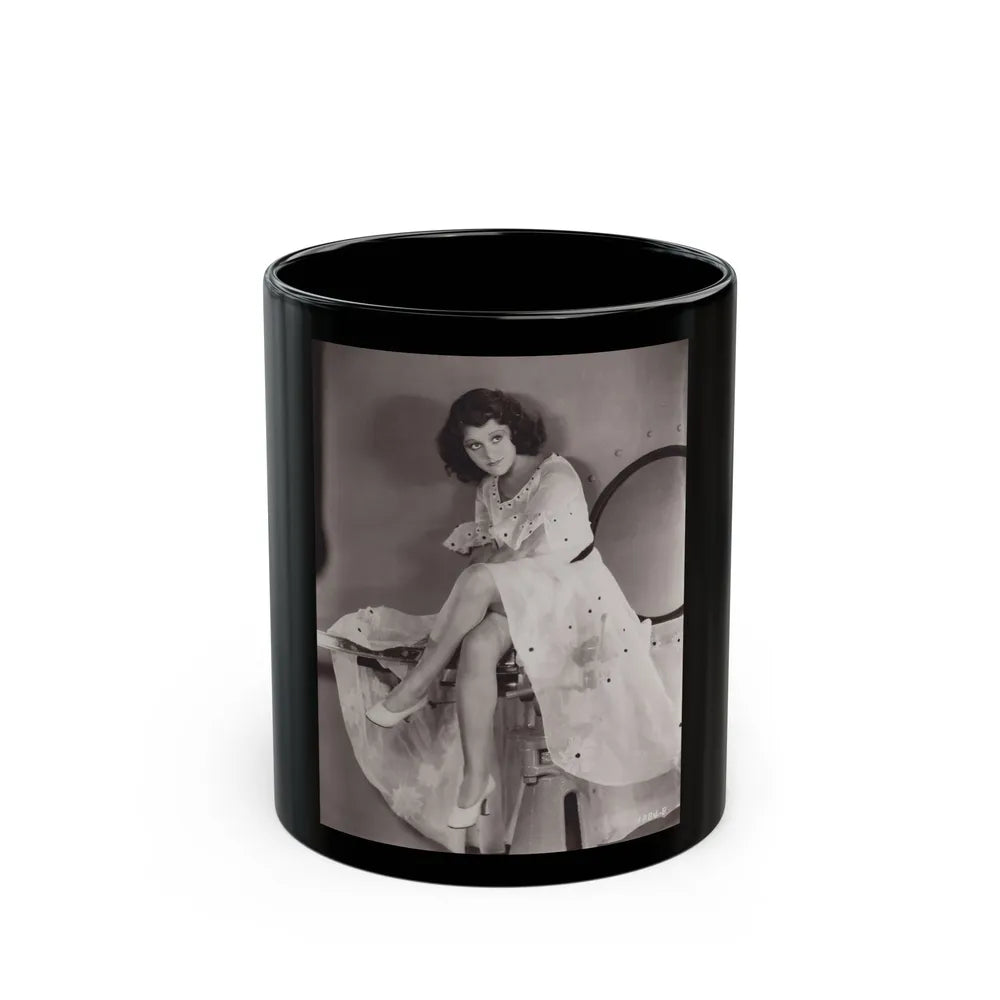 Lillian Roth #51 (Vintage Female Icon) Black Coffee Mug-11oz-Go Mug Yourself