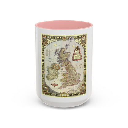British Isles (1949) (Map) Accent Coffee Mug