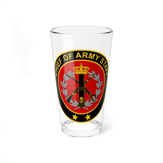 Coin for Chief of Army Staff Denmark (Denmark) (Coat of Arms) Pint Glass 16oz