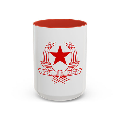 Emblem of the State Anti-fascist Council for the National Liberation of Croatia - Accent Coffee Mug