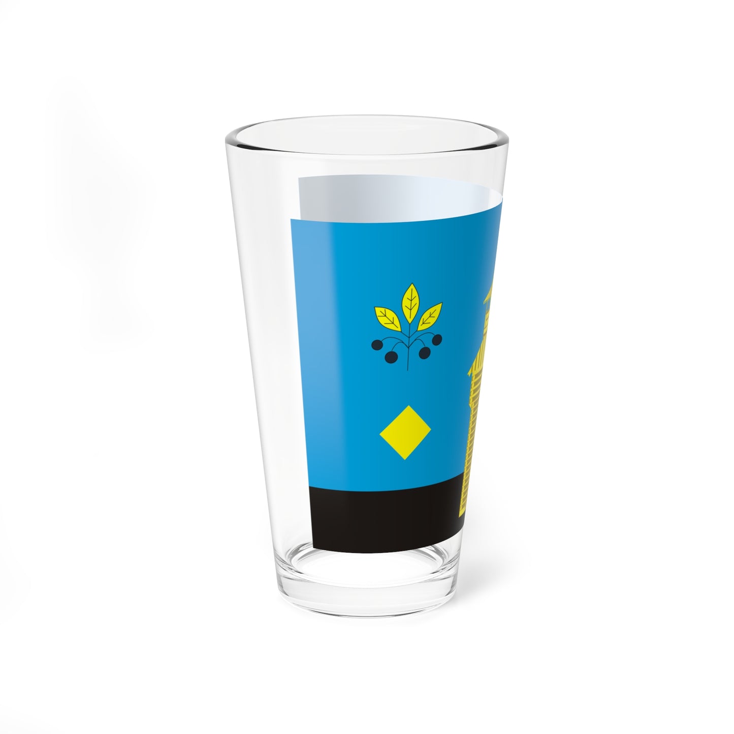 Flag of Cheremkhovsky rayon (Russia) Pint Glass 16oz