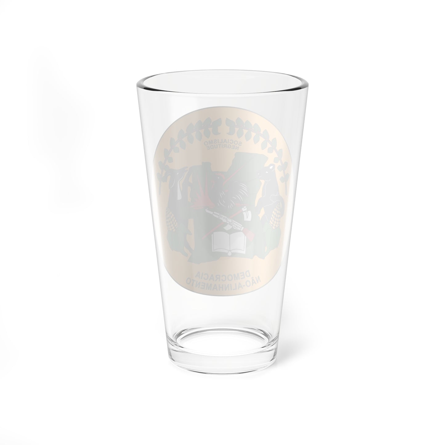 Emblem of the Democratic Peoples Republic of Angola (Angola) (Coat of Arms) Pint Glass 16oz