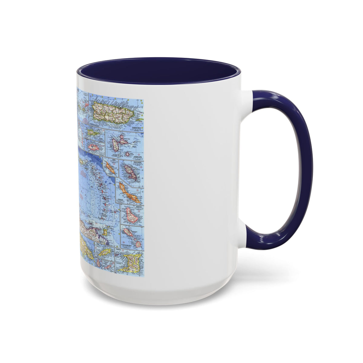 West Indies (1962) (Map) Accent Coffee Mug