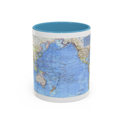Pacific Ocean (1969) (Map) Accent Coffee Mug