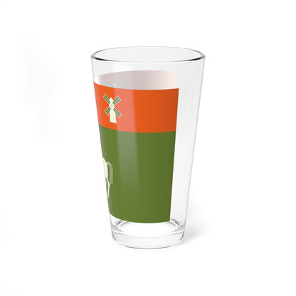 Flag of Davlekanovsky rayon (Russia) Pint Glass 16oz