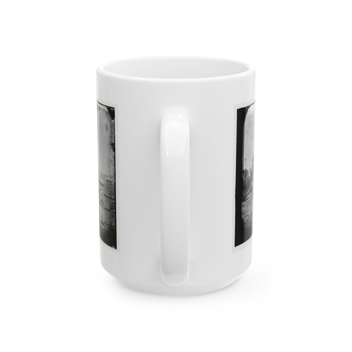 Hampton, Va. Brick Chimneys, Etc., Of Burned Houses (U.S. Civil War) White Coffee Mug