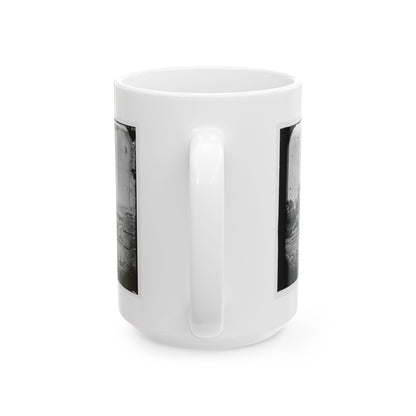 Hampton, Va. Brick Chimneys, Etc., Of Burned Houses (U.S. Civil War) White Coffee Mug