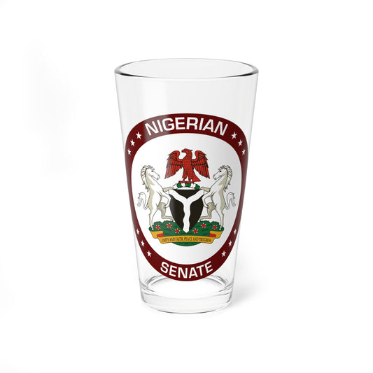 Seal of the Senate of Nigeria (Niger) (Coat of Arms) Pint Glass 16oz