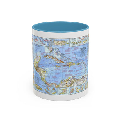 West Indies & Central America (1970) (Map) Accent Coffee Mug