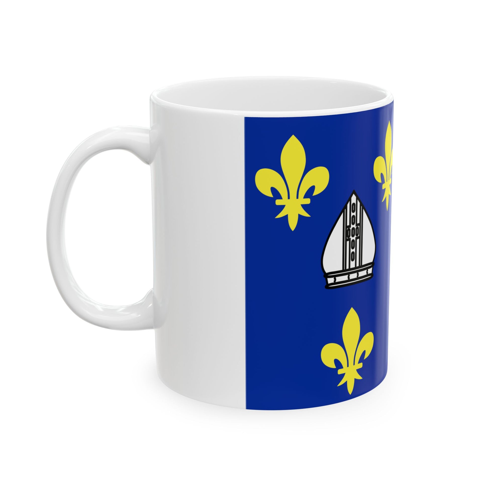 Flag of Charente Maritime France 2 - White Coffee Mug-Go Mug Yourself