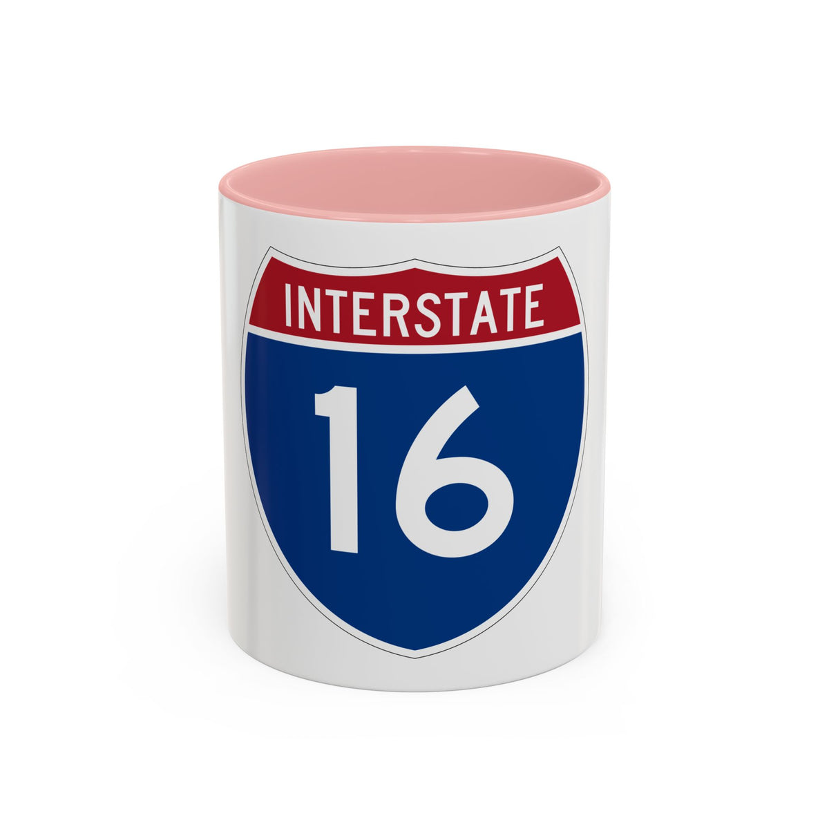 Interstate 16 (U.S. Highways) Accent Coffee Mug