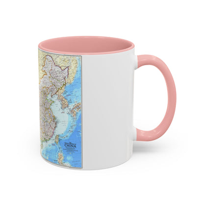 China - The People's Republic (1980) (Map) Accent Coffee Mug