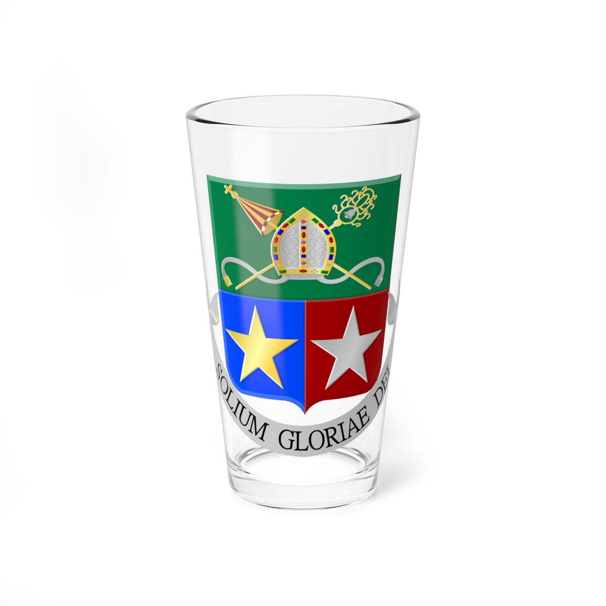 O.L. Vrouw Sterre der Zee Maastricht wapen (Netherlands) (Coat of Arms) Pint Glass 16oz
