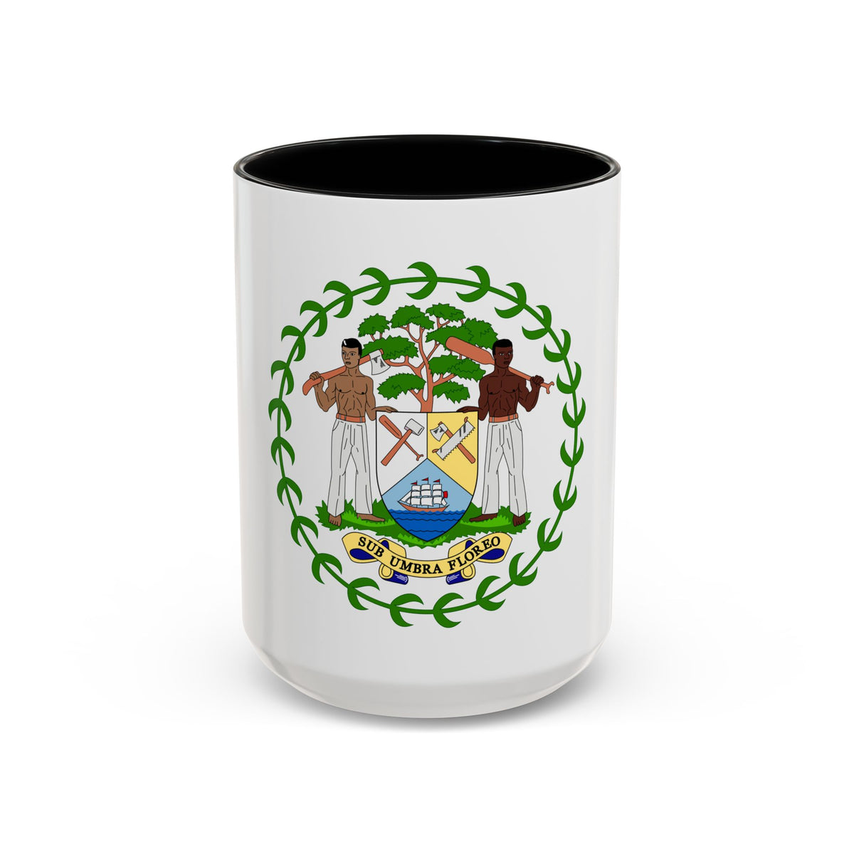 Coat of arms of Belize - Accent Coffee Mug