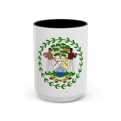 Coat of arms of Belize - Accent Coffee Mug