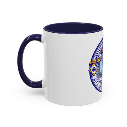 Seal of Brockton Massachusetts - Accent Coffee Mug