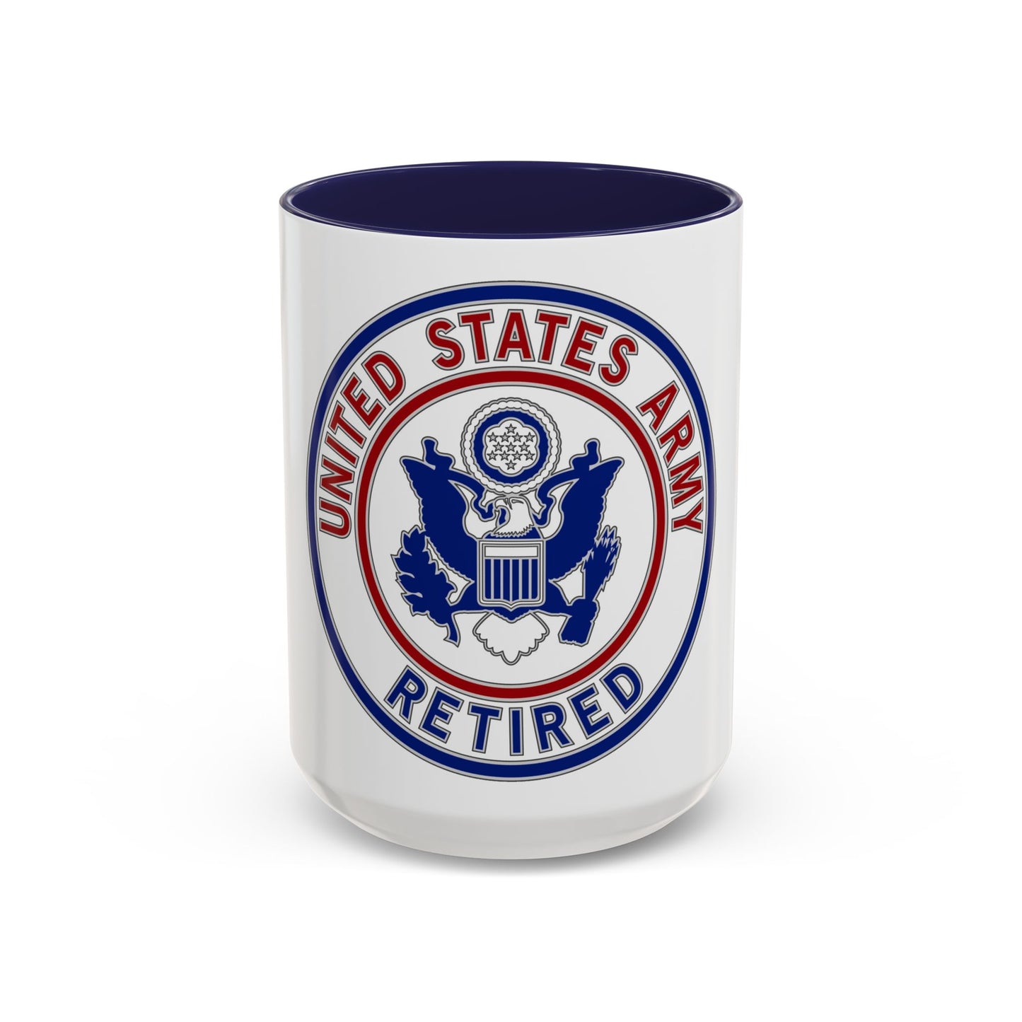 Retired Service Identification Badge 2 (U.S. Army) Accent Coffee Mug
