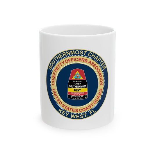 USCG CPOA Key West FL Southernmost Chapter (U.S. Coast Guard) White Coffee Mug