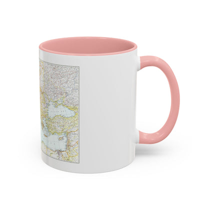 Mediterranean as of September 1 (1939) (Map) Accent Coffee Mug