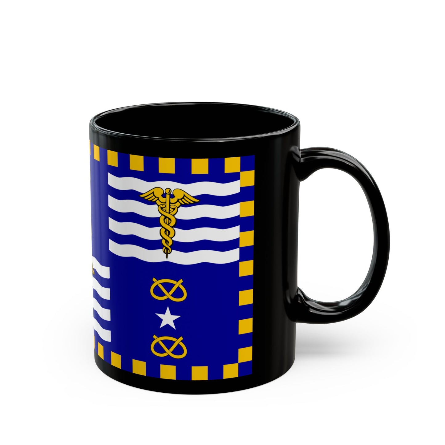 Flag of the City of Brisbane Australia - Black Coffee Mug-Go Mug Yourself