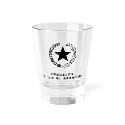Indonesian Presidential Emblem black (Indonesia) (Coat of Arms) Shot Glass 1.5oz
