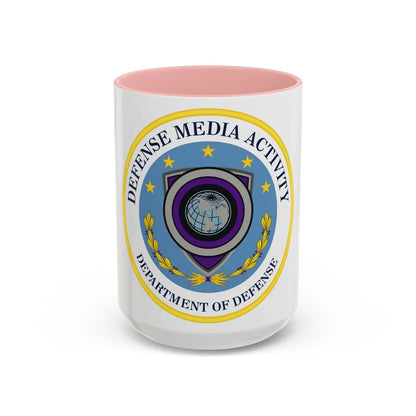 Defense Media Activity (U.S. Army) Accent Coffee Mug-15oz-Pink-Go Mug Yourself