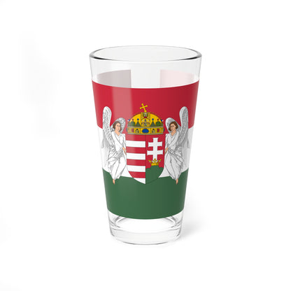 Flag of Hungary 1915-1918 angels (Hungary) Pint Glass 16oz