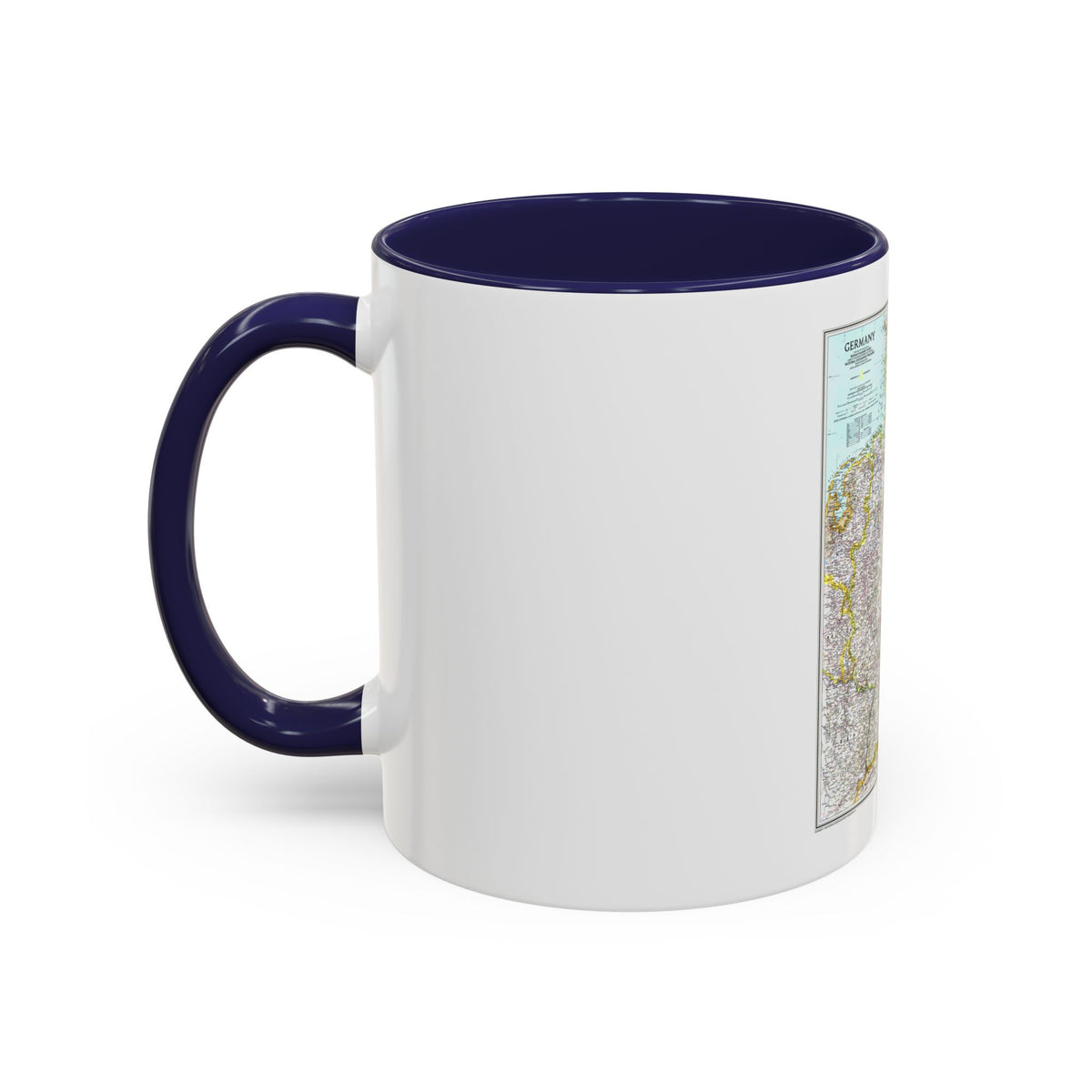 Germany (1991) (Map) Accent Coffee Mug