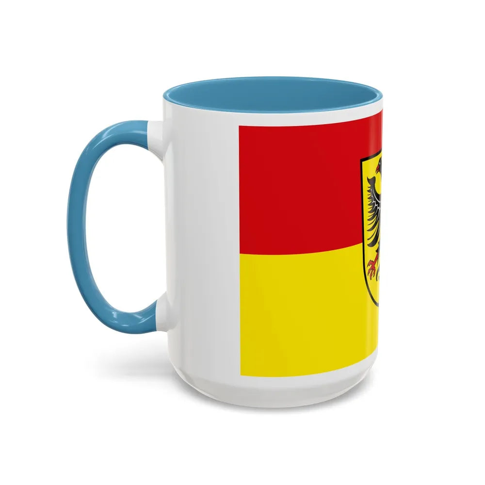 Flag of Biberach Germany - Accent Coffee Mug-Go Mug Yourself