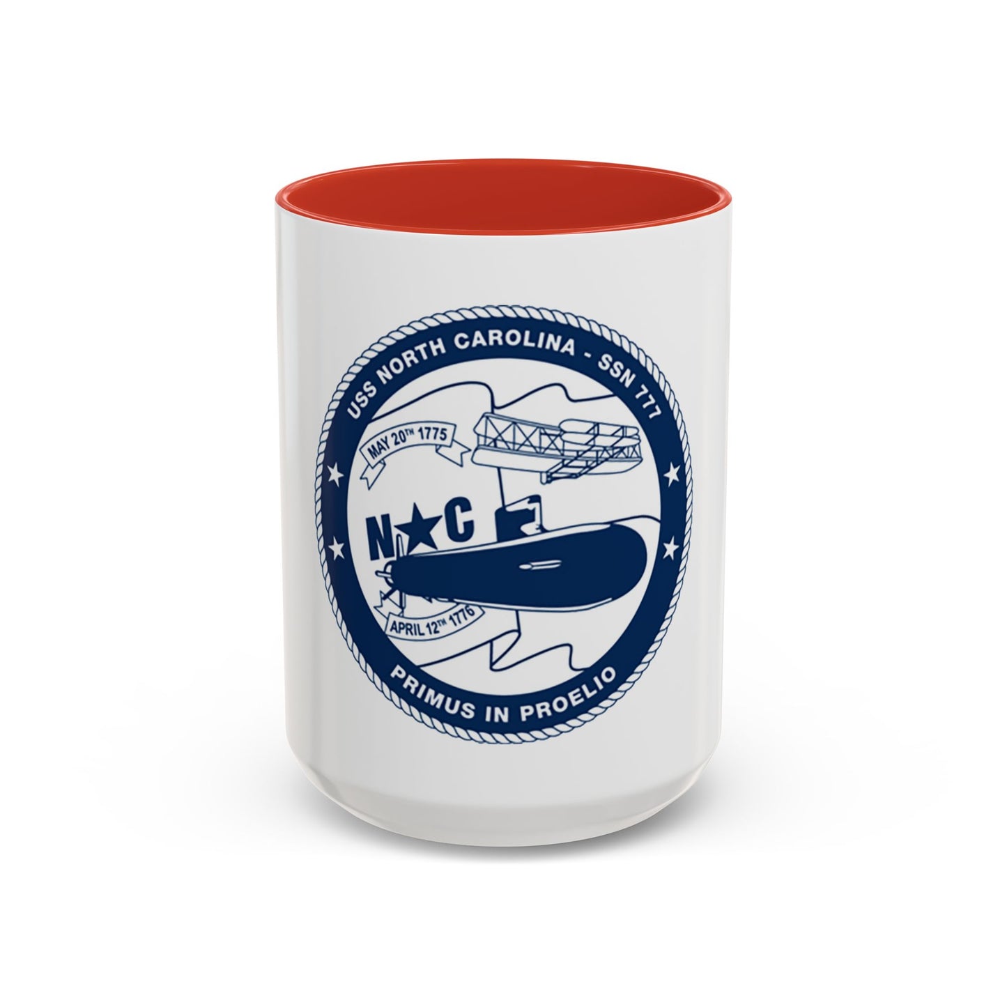 USS North Carolina SSN 777 (U.S. Coast Guard) Accent Coffee Mug